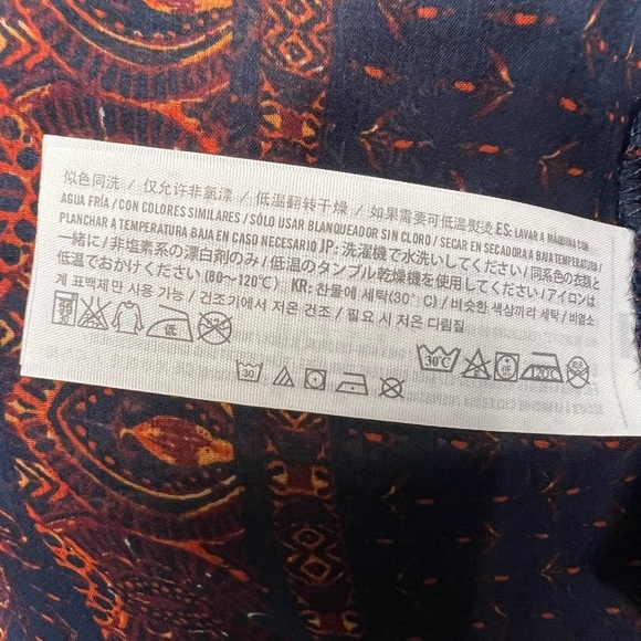 Abercrombie & Fitch Floral Babydoll Sheer Flowy Bohemian Hippie Top - Picture 10 of 10